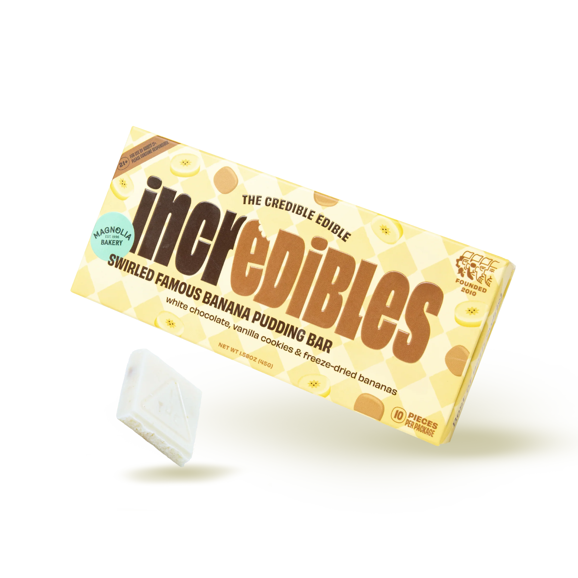 Delta 9 THC 100MG Incredibles Chocolate Bar / Banana Pudding (100mg THC) *ATX Only